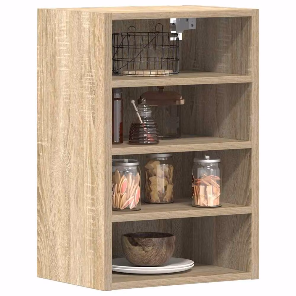 Berkfield Home Hanging Cabinet in Sonoma Oak, Light Brown, W: 40 cm, D: 29.5 cm, H: 60 cm – 2