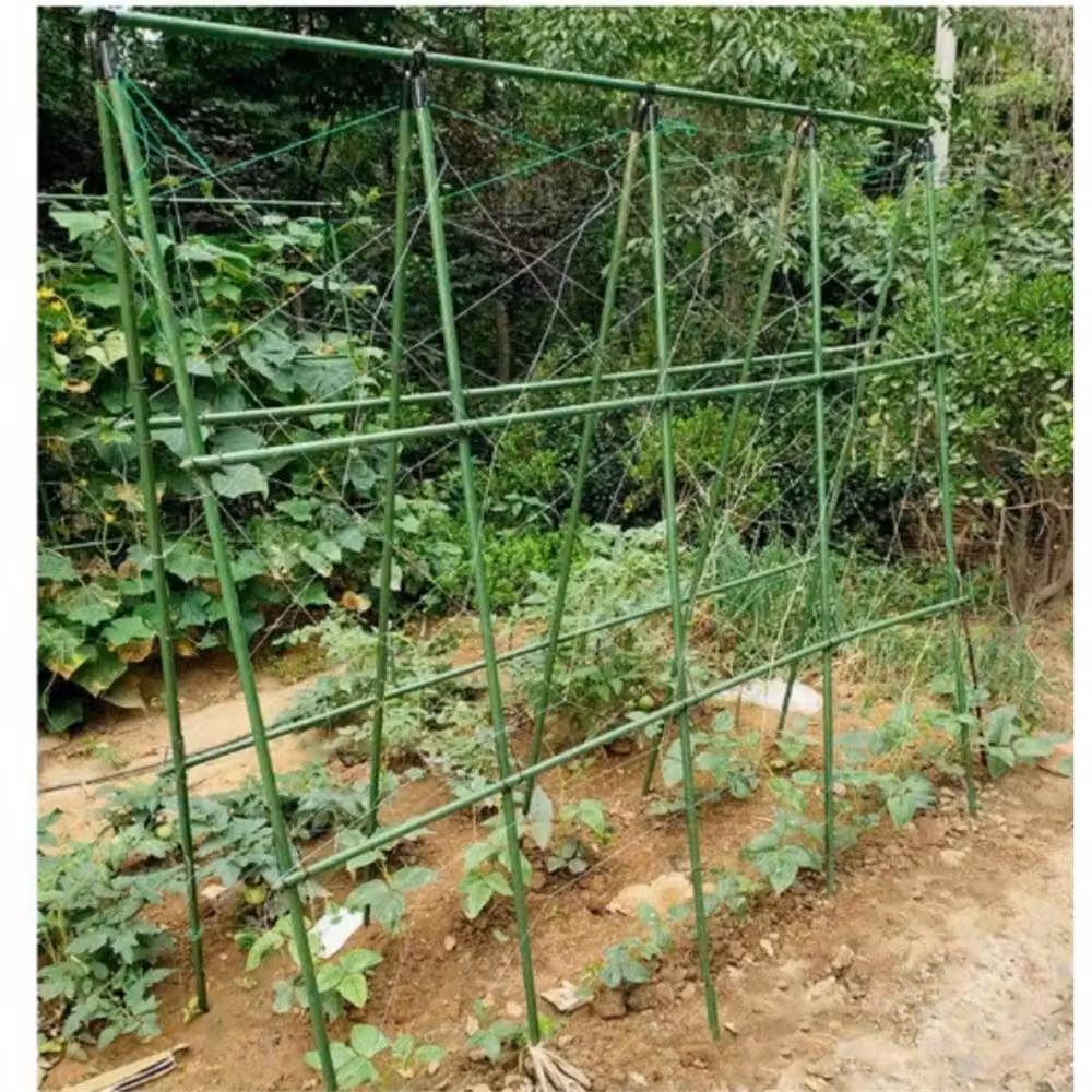 VOGREX Green A-Frame Garden Trellis Climbing Plant Support Stand, Height: 160 cm – 4