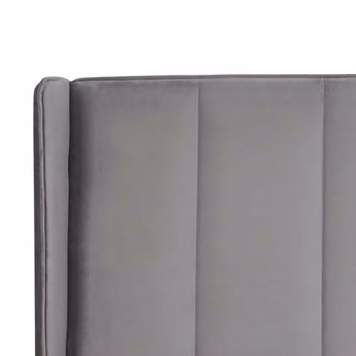 Julian Bowen Katie Grey Velvet Upholstered Lift Up Base King Size Bed Frame 180 x 200 cm – 4