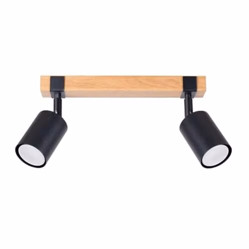 SOLLUX lighting Fager black adjustable metal wall lamp W/D/H: 38 x 6 x 17.2 cm