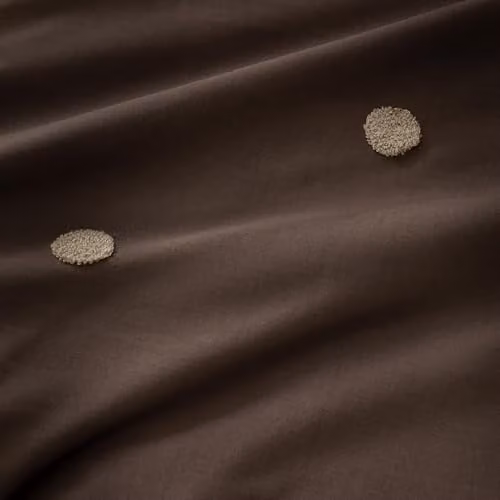 Appletree Dot Garden Chocolate Cotton Duvet Cover Set, W/D/H: 140 x 200 cm – 2