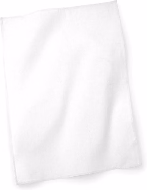 Westford Mill Plain White Cotton Tea Towel, W: 50 cm, H: 70 cm