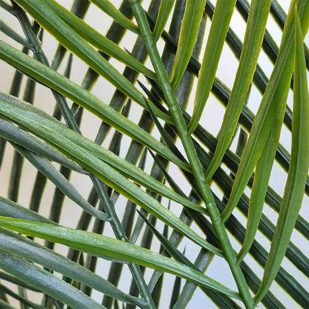 Voltico Artificial Palm Tree with 20 Leaves, Green and Black, Height: 135 cm – 4