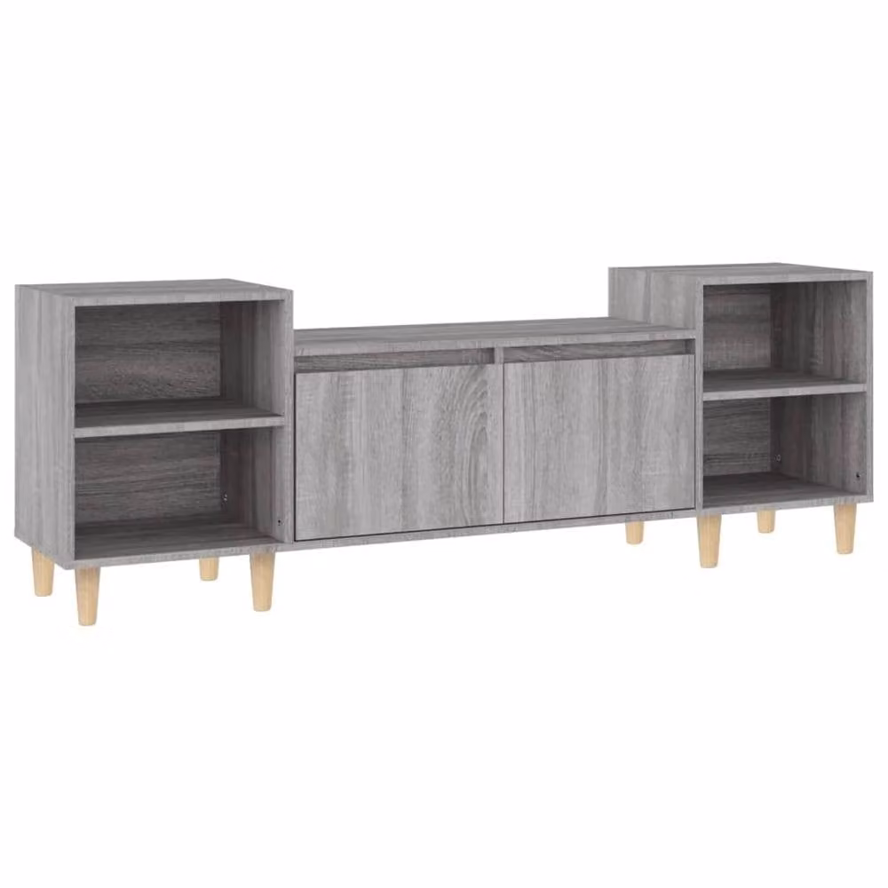 Berkfield Home Grey Sonoma TV Cabinet in Engineered Wood W/D/H: 160 x 35 x 55 cm – 2