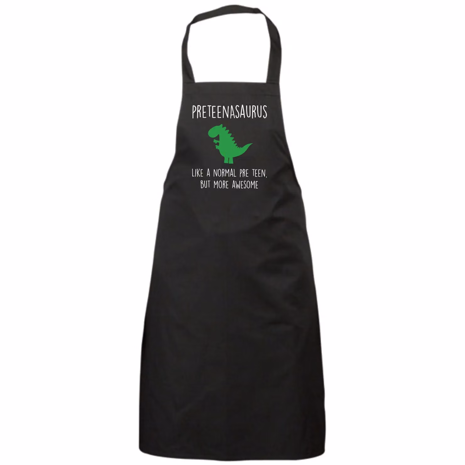 60 Second Makeover PreTeen Dinosaur Preteenasaurus Apron in Black – 2