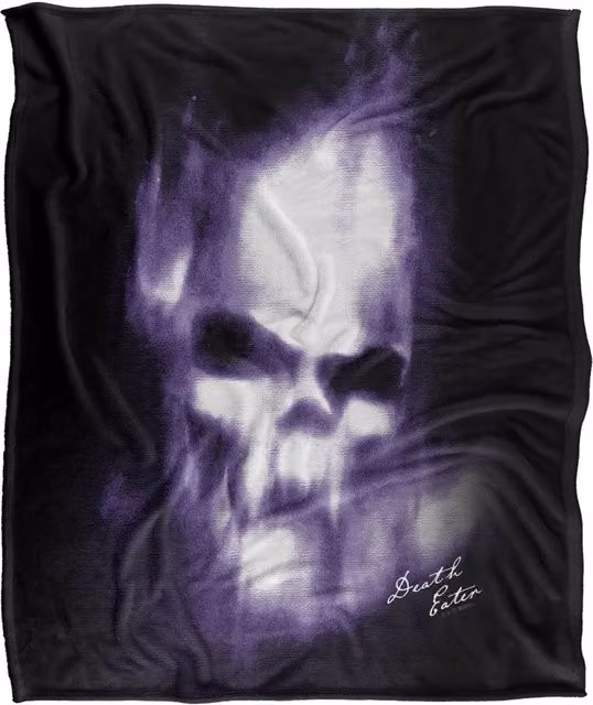 Warner Bros. Harry Potter Death Eater Skull Super Soft Fleece Throw Blanket, Multicolour – 4