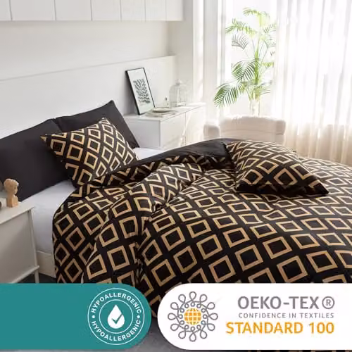 Grace Luxury Mako Satin Silk Reversible Super King Duvet Cover Set with Pillowcases, W/D/H: 260 x 220 x 220 cm – 6