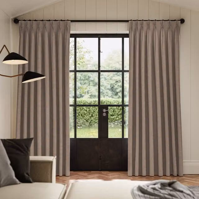 Ante Decor Concordia Made To Measure Blackout Curtains in Oatmeal