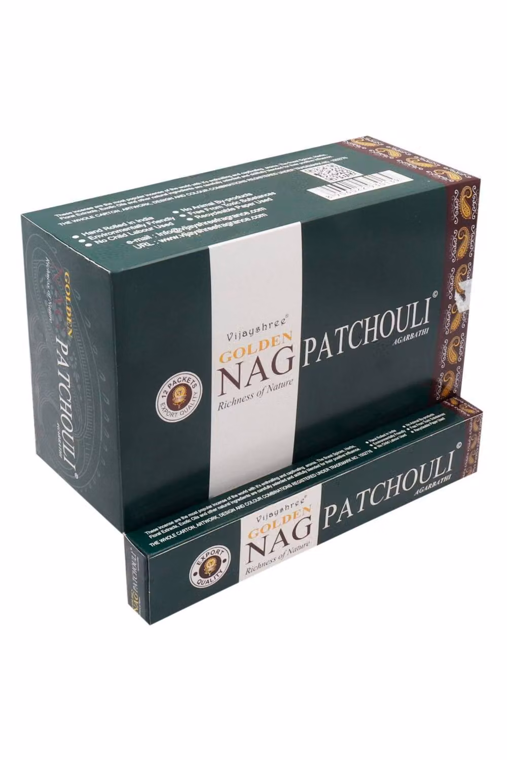KDMD Golden Nag Patchouli Incense Sticks, 15g, Dark Green – 2