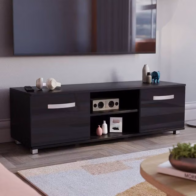 HD Designs Vida Designs Cosmo 2 Door TV Unit in Black – 1