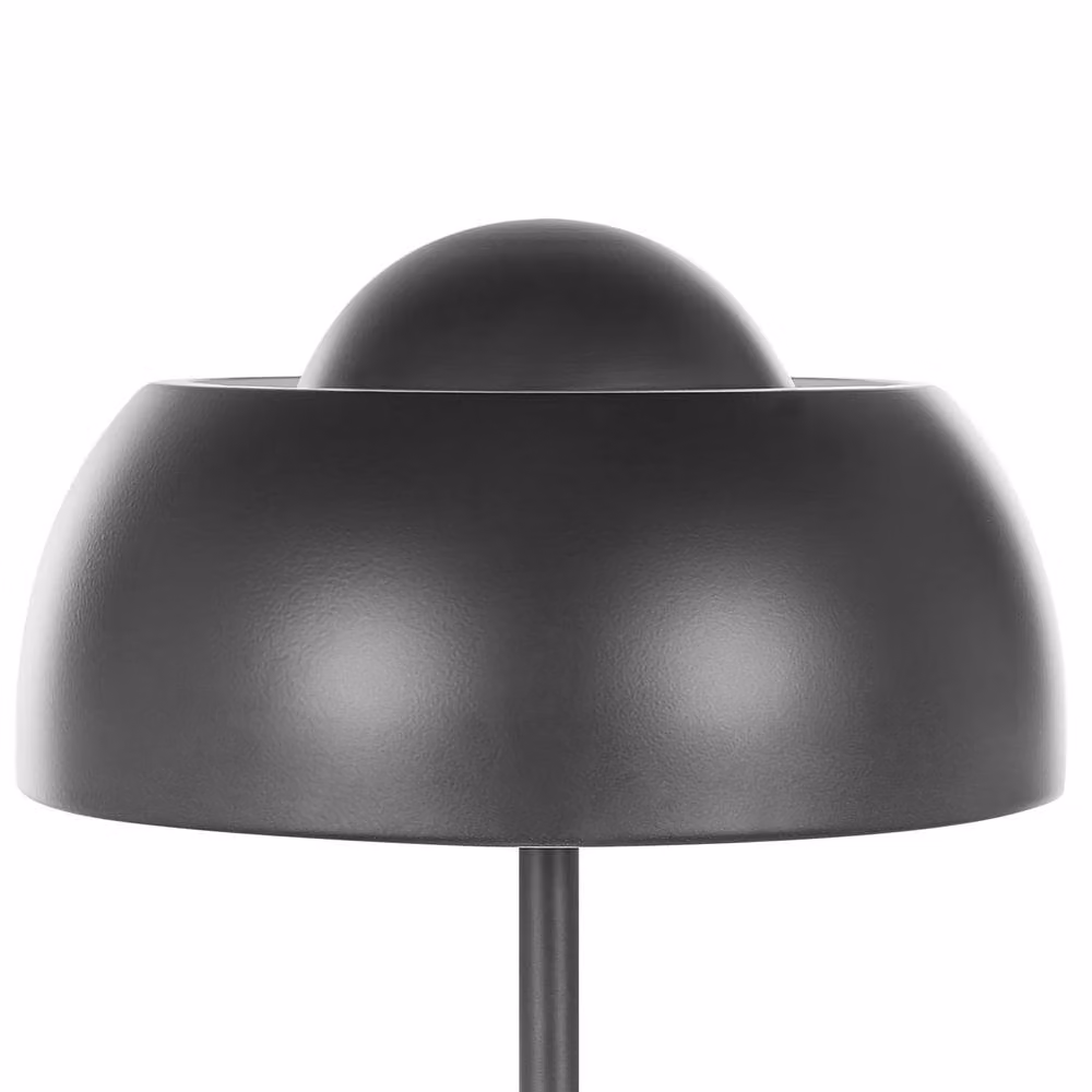 Wyld and Coco Black Metal Industrial Floor Lamp with Dome Shade – 3