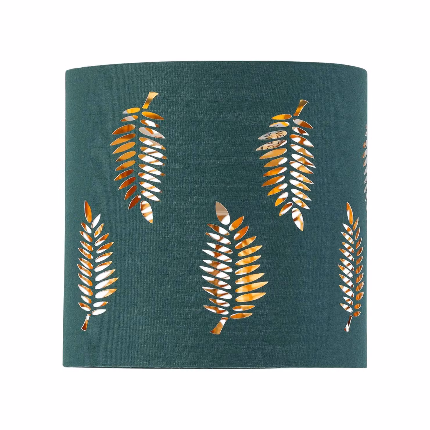 First Choice Lighting Fern Dark Green Fabric Cylinder Table Lamp Shade with E14 Fitting, Diameter: 15.5 cm – 2