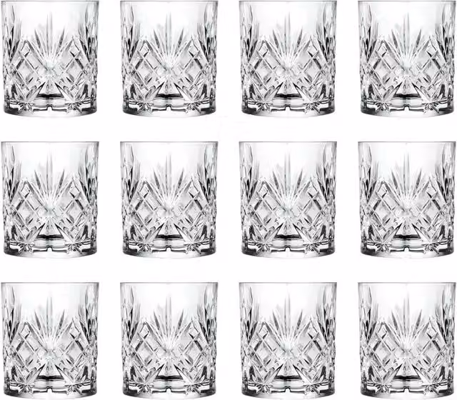 RCR Melodia Crystal Shot Glasses, Transparent, Pack of 12, 80ml per glass