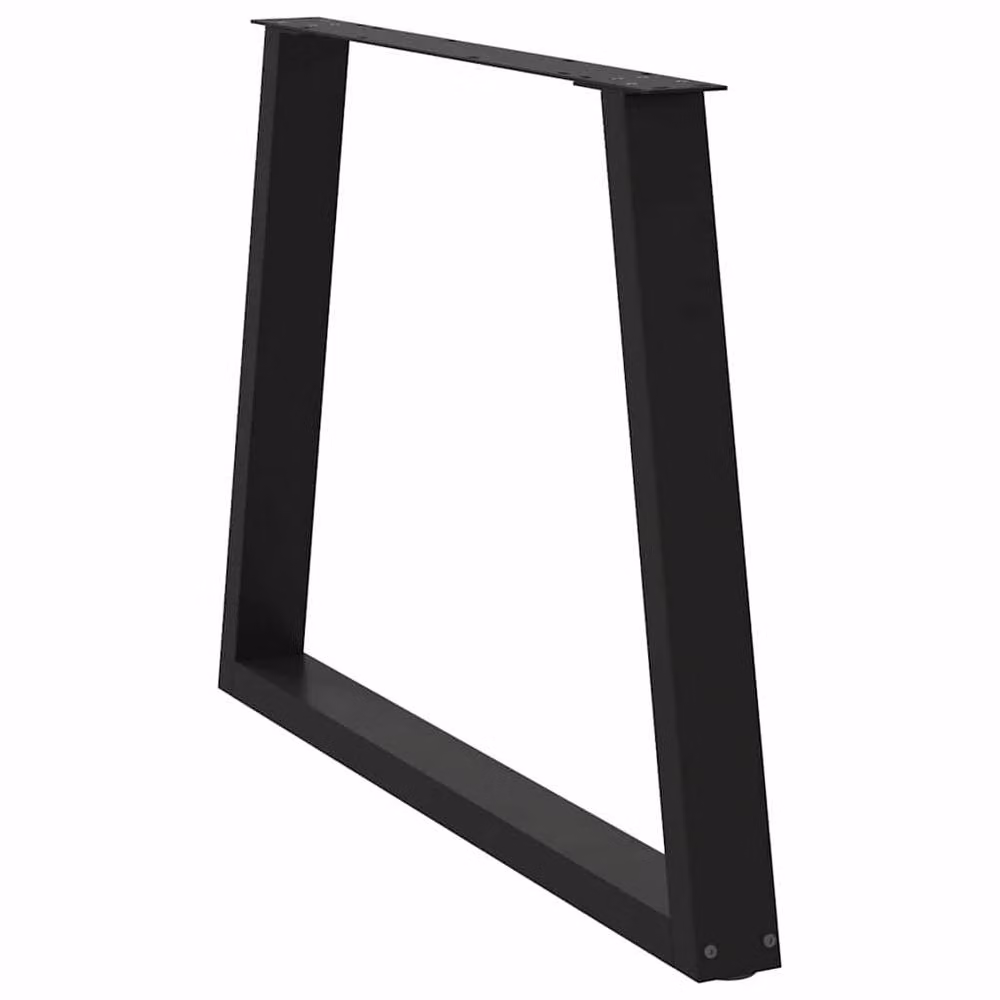 Berkfield Home V-Shape Dining Table Legs, 2 Pieces, Black Steel, H: 72 cm – 4