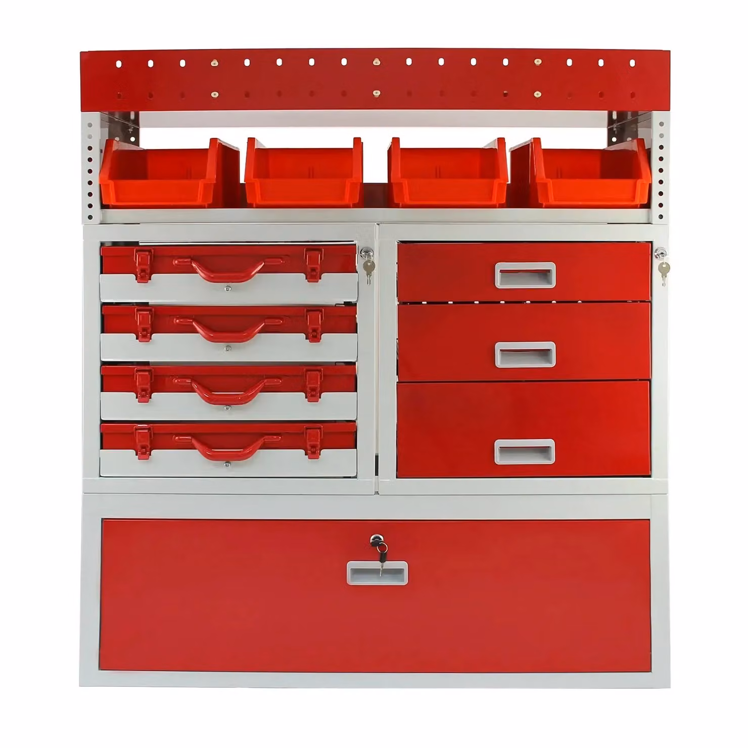 Monstershop Monster Racking Flame Metal Van Shelving Bundle in Red – 4