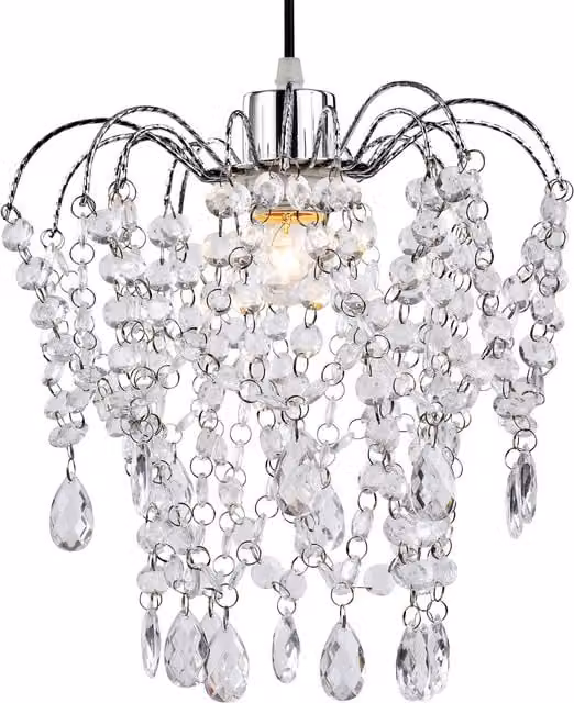 Innoteck Chandelier Style Teardrop Pendant Lightshade in Transparent Crystal Design