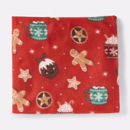 OHS Red Christmas Treats Polar Fleece Throw Blanket, W/D/H: 120 x 150 cm – 3