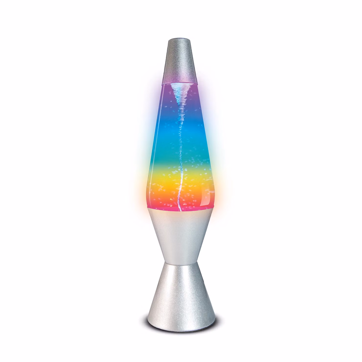 Menkind RED5 Twister LED Colour-Changing Tabletop Lamp in Silver – 2