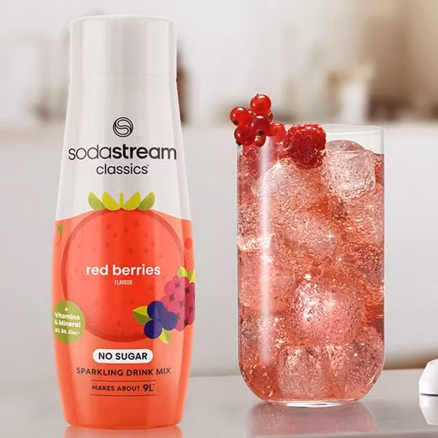 SodaStream Classics Red Berries Sparkling Drink Mix
