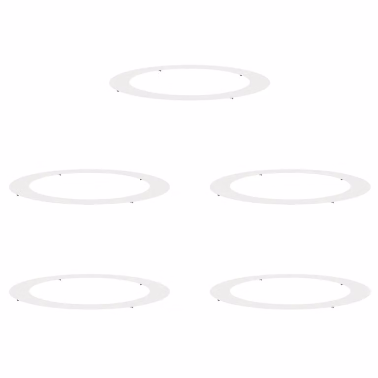 Berkfield Home Large Round White Plastic Planter Tub