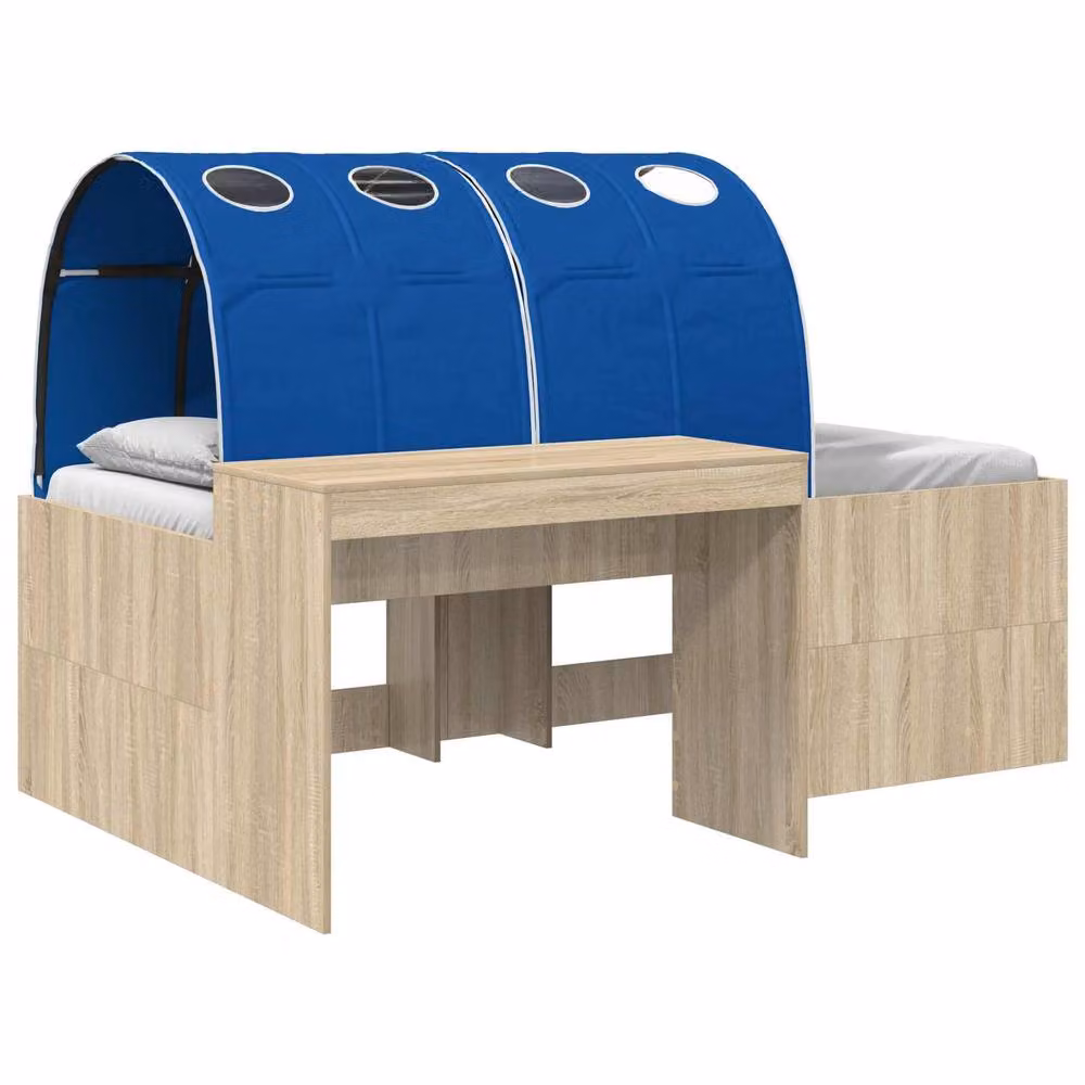 Berkfield Home 3-Piece Bed with Tunnel in Artisan Oak and Blue Engineered Wood – 2