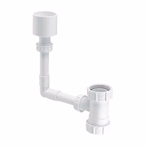 McAlpine TUNKIT-1 WC Overflow Kit with Tun Dish Overflow into Flush Pipe, White – 3