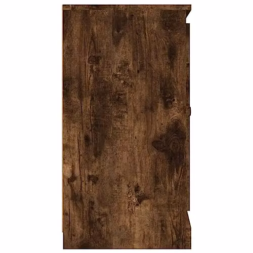 vidaXL Modern Sideboard in Smoked Oak, Brown, W/D/H: 70 x 35.5 x 67.5 cm – 4