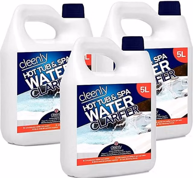 Cleenly Water Clarifier for Hot Tubs and Spas, 15 kg, White