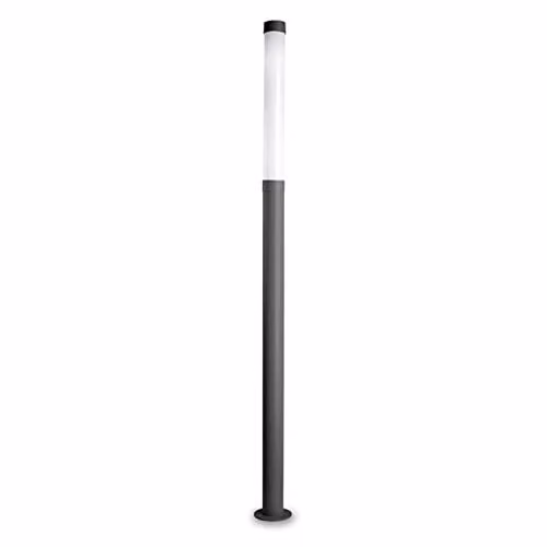 Netlighting Lyon Outdoor LED Bollard Lamp Post in Grey, Height: 230.2 cm – 1