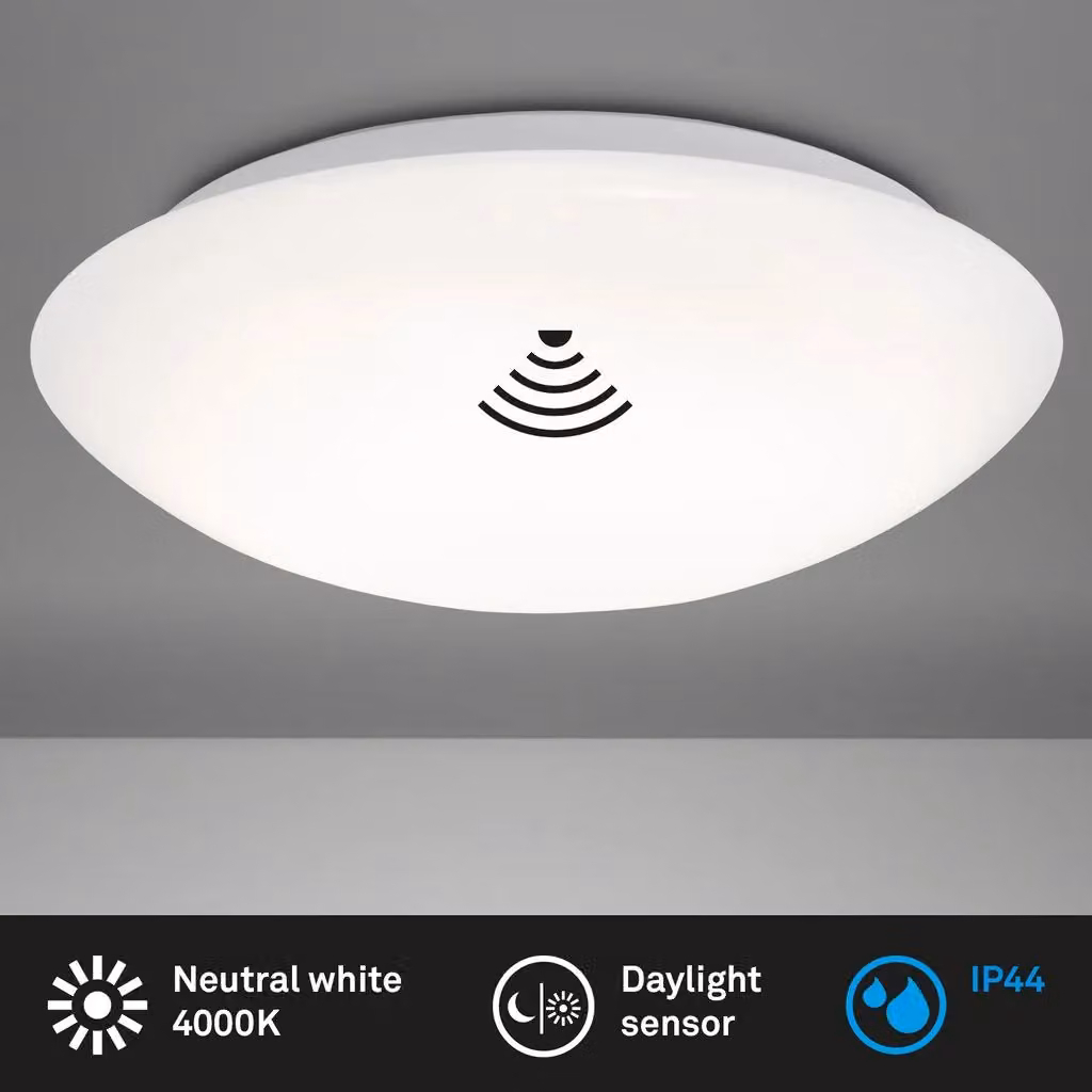 Briloner White 22W LED Ceiling Light with Motion and Dusk Sensor, Diameter: 40.2 cm – 2