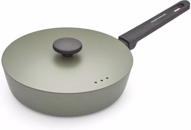 Morphy Richards Green Non-Stick Forged Aluminium Saute Pan, 24 cm