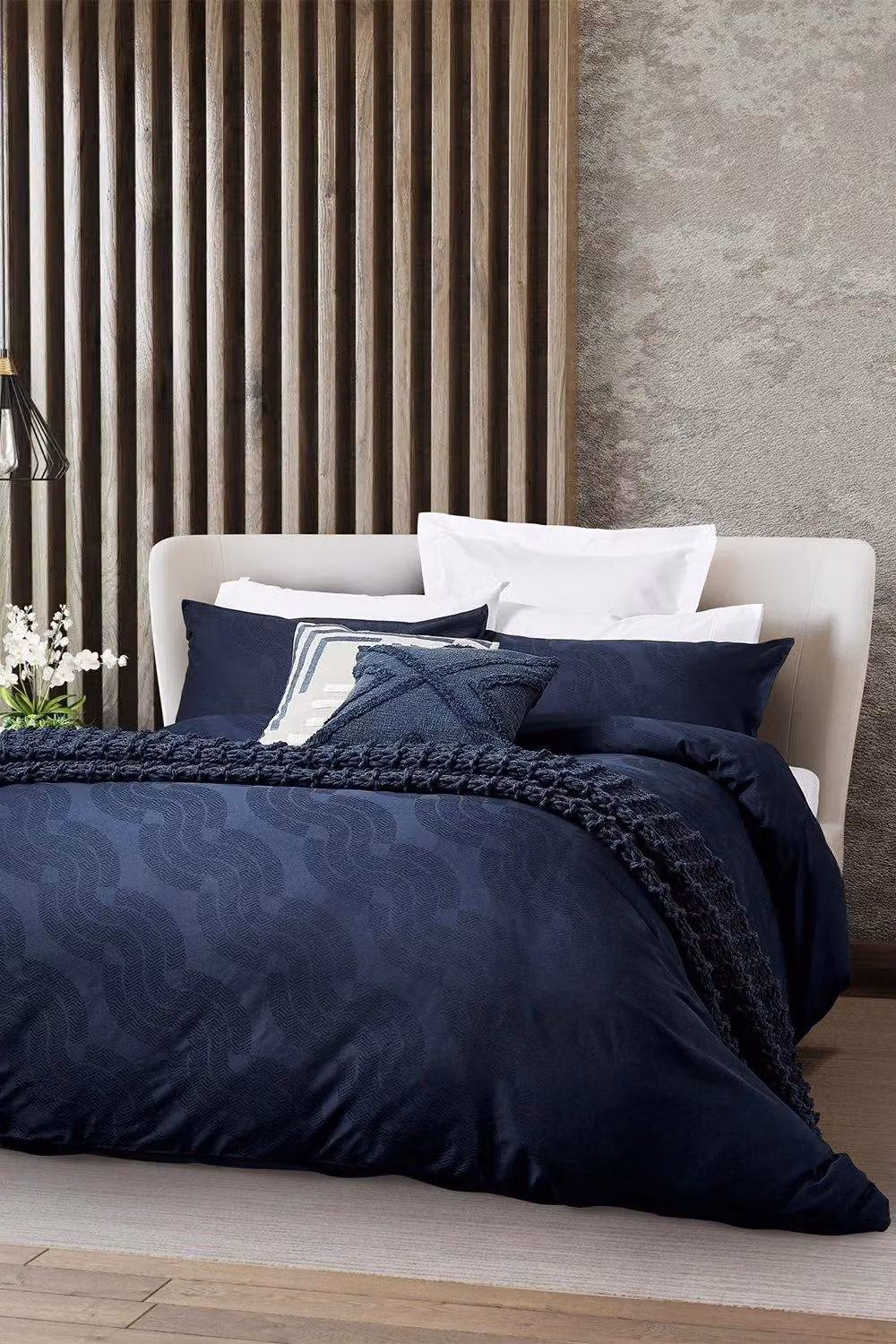 Nalu Nicole Scherzinger Leilani Reversible Cotton Sateen Standard Pillowcase in Blue – 4