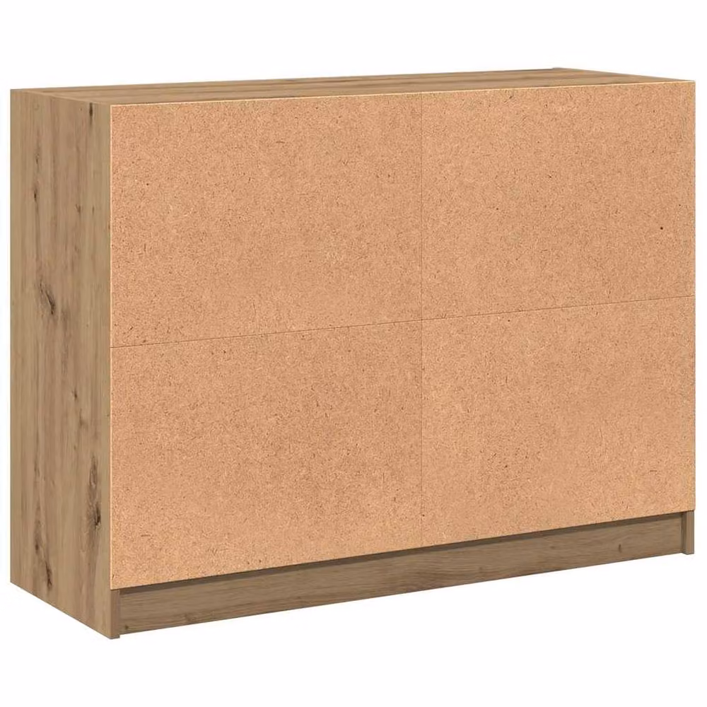 Berkfield Home Artisan Oak Sideboard in Brown, W/D/H: 102 x 37 x 75.5 cm – 4