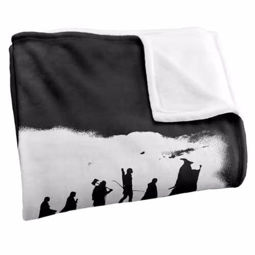 Warner Bros. Lord Of The Rings The Fellowship Silky Touch Super Soft Fleece Throw Blanket, Multicolour, W: 152 cm, D: 127 cm – 2
