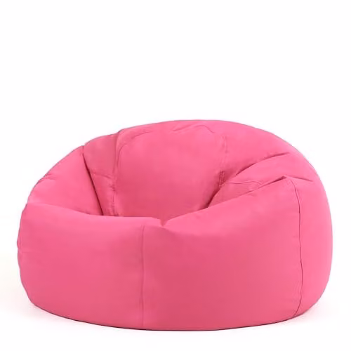 ICON Kingston Classic Indoor Outdoor Bean Bag Chair in Pink