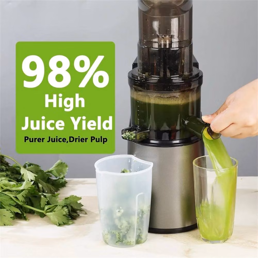 EONLION Slow Masticating Electric Juicer Machine in Black – 3