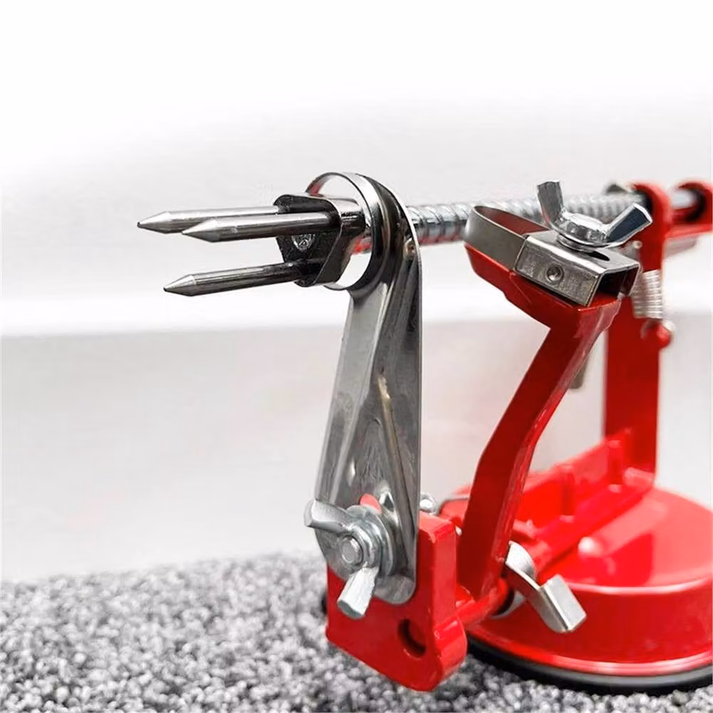 NESTLUNE 3 in 1 Apple Peeler, Slicer, Corer and Dicer in Red, W: 120 cm, H: 60 cm – 3