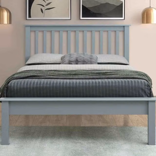 Flintshire Furniture Rossett Double Mattresses in Grey, 140 x 200 cm