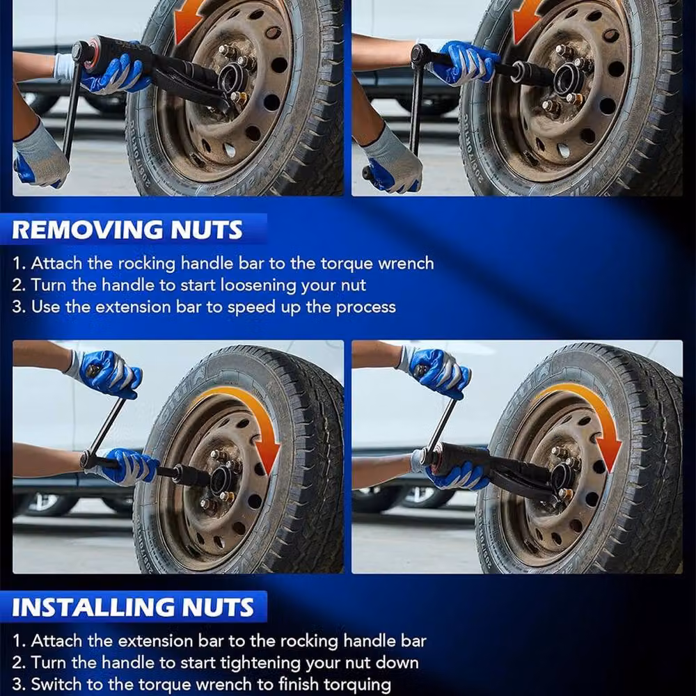 Kelvenix Torque Multiplier HGV Wheel Nut Remover in Blue – 3