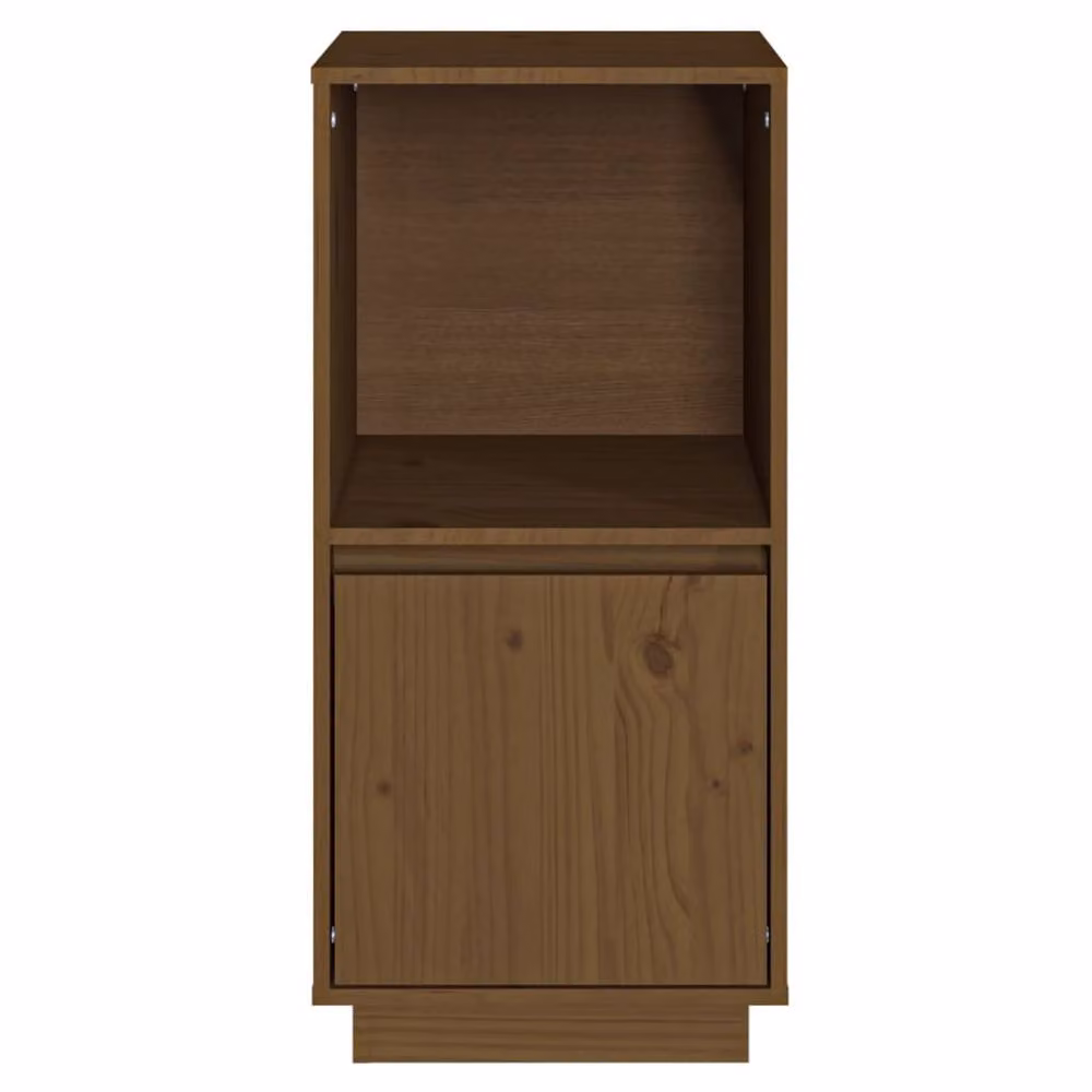 Berkfield Home Modern Solid Wood Pine Sideboard in Honey Brown, W/D/H: 38 x 35 x 80 cm – 3
