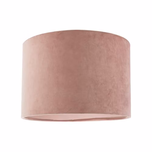 Happy Homewares Modern Round Fabric Lamp Shade in Pink, Diameter: 30 cm – 1
