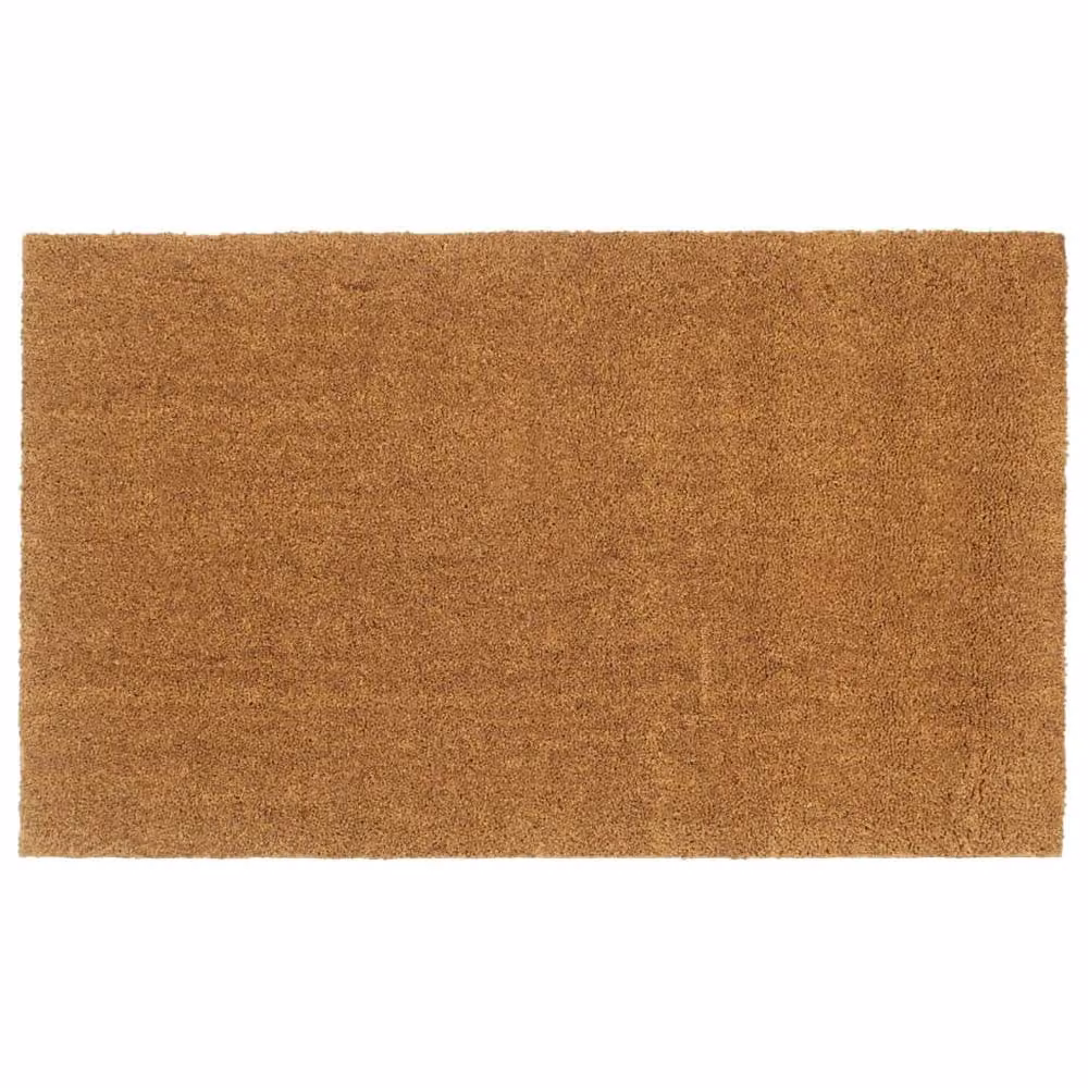 Berkfield Home Rectangular Coir Door Mat in Brown, W/D: 90 x 150 cm – 1