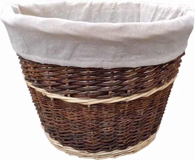 Red Hamper Log Basket - Brown