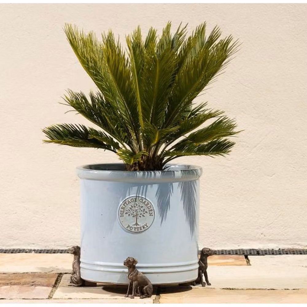 Jardinopia Great Dane Plant Pot Feet, Set of 3, Bronze, W: 11 cm, D: 11 cm, H: 7 cm – 3