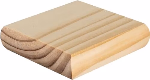 Blueprint Joinery Cambridge Clear Pine Flat Newel Cap, W/D/H: 10.2 x 10.2 x 2.7 cm, Recessed to Suit an 82mm x 82mm Newel Post