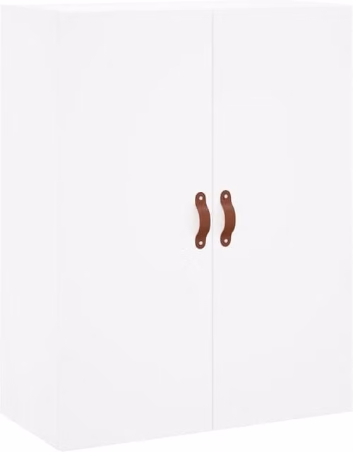Berkfield Home Wall Mounted Cabinet in White, W/D/H: 69.5 x 34 x 90 cm