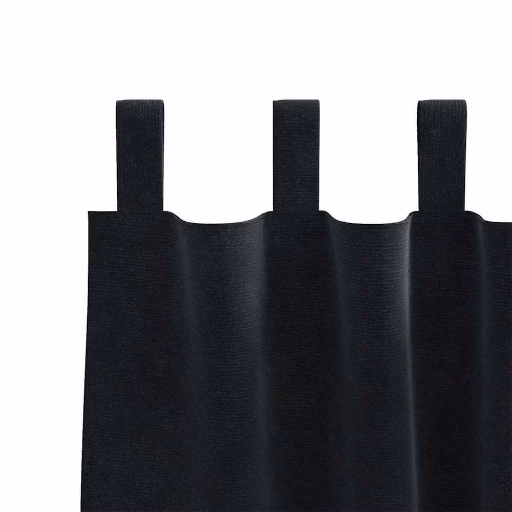 Berkfield Home Blackout Velvet Curtains with Hanging Loops, 2 Pack, Black – 5