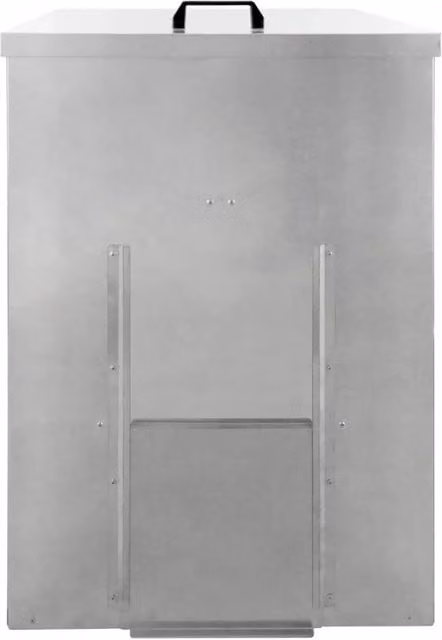 Monstershop Galvanised Steel Coal Bunker in Silver, 150kg Capacity – 1