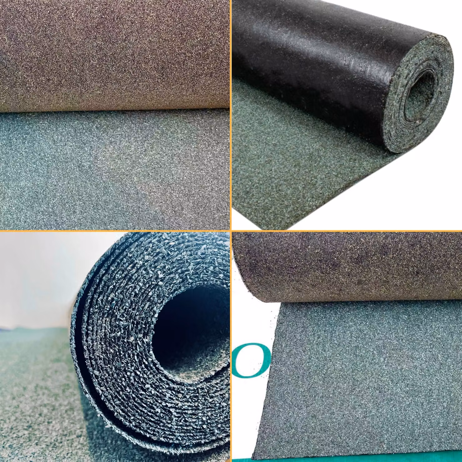Novecrafto Heavy-Duty Mineral Shed Roofing Felt, Standard Grade, Green, 2 Rolls, W/D/H: 5 x 1 m per roll – 8