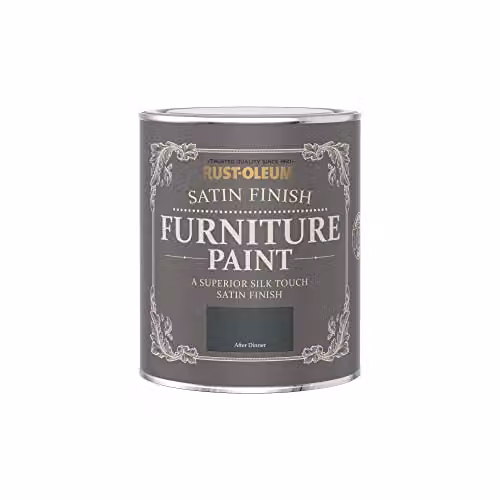 Rust-Oleum After Dinner Green Satin Furniture and Skirting Board Paint, 750ml – 3